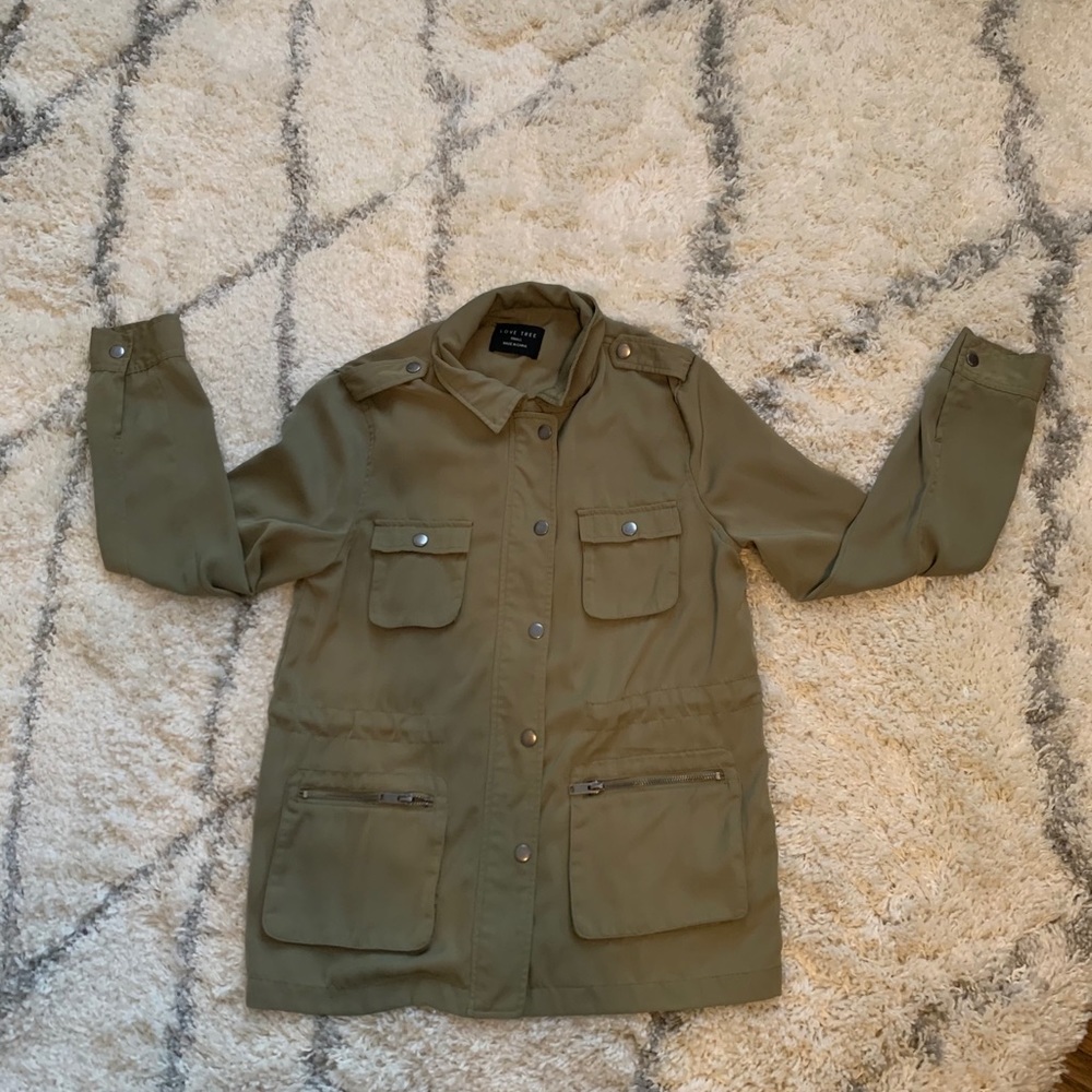 Army green light jacket